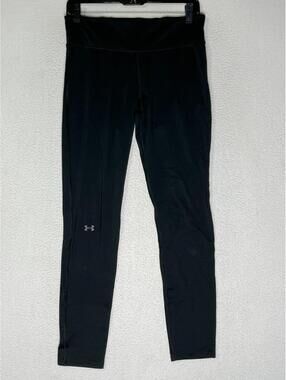 Under Armour Black Compression Leggings Running Gym Womens SZ W29